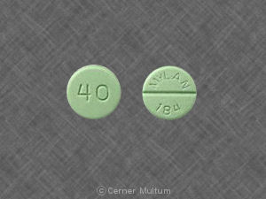 Propranolol hydrochloride 40 mg 40 MYLAN 184