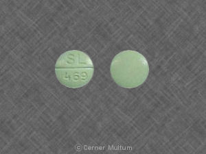 Pill SL 469 Green Round is Propranolol Hydrochloride