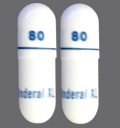 Pill Inderal XL 80 White Capsule-shape is Inderal XL