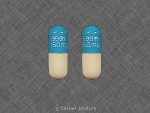 Propranolol hydrochloride extended release 160 mg 59911 160 mg