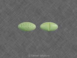 Pill PROZAC 10 Green Oval is Prozac