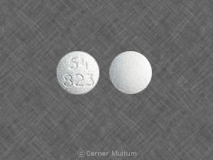 Pill 54 823 White Round is Pseudoephedrine Hydrochloride