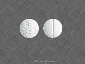 Pill 54 532 White Round is Pseudoephedrine Hydrochloride