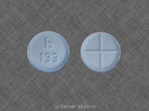 Pill b 133 White Round is Pyridostigmine Bromide