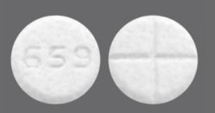 Pill 659 White Round is Pyridostigmine Bromide