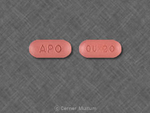 Quinapril hydrochloride 20 mg APO QU 20