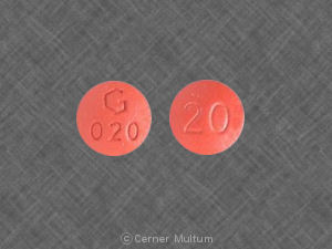 Quinapril hydrochloride 20 mg 20 G 020