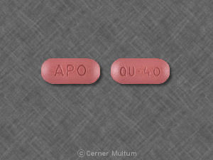 Quinapril hydrochloride 40 mg APO QU 40