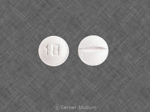 Pill 18 White Round is Quinapril Hydrochloride