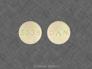 Pill 5538 DAN White Round is Quinidine Gluconate ER