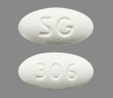 Pill SG 306 White Oval is Raloxifene Hydrochloride