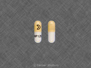 Pill RP 1.25 > White & Yellow Capsule/Oblong is Ramipril