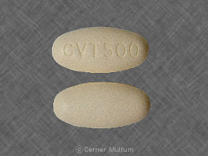 Pill CVT500 Orange Oval is Ranexa