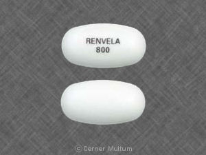 Hap RENVELA 800, Renvela sevelamer karbonat 800 mg'dır.