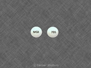 Pill MGI 705 White Round is Salagen