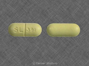 Pill SL 391 Yellow Elliptical/Oval is Salsalate
