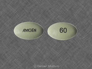 Pill AMGEN 60 Green Oval is Sensipar