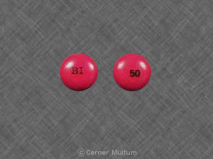 Pill BI 50 Red Round is Serentil