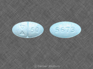 Pill Logo 50 5673 Blue Oval is Sertraline Hydrochloride