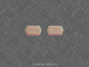 Pill BMS 40 31 Pink Six-sided is Serzone