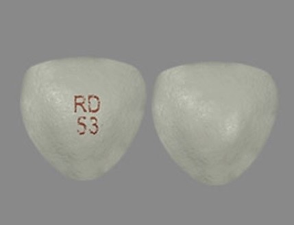 Pill RD 53 White Three-sided is Sirolimus