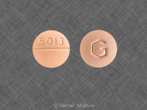 Pill 5013 G Orange Round is Spironolactone