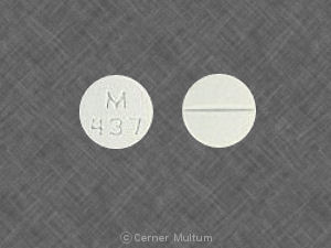 Pill M 437 White Round is Spironolactone