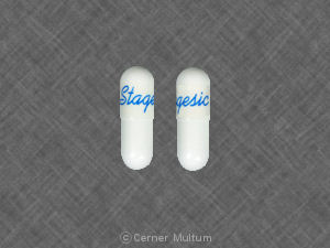 Pill Stagesic White Capsule/Oblong is Stagesic