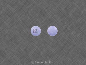 Pill SKF S03 Blue Round is Stelazine