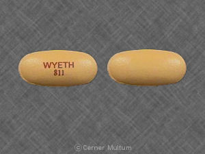 Pill WYETH 811 Yellow Oval is Stuart Formula