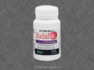 Pill A P 30 4 Purple Round is Sudal-12 Chewable