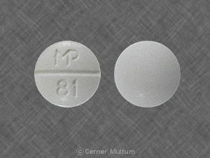 Pill MP 81 White Round is Sulfamethoxazole and Trimethoprim