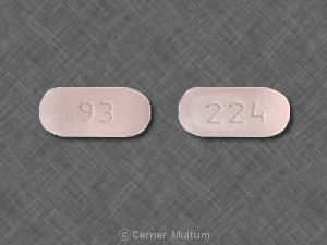 Pill 93 224 Pink Capsule/Oblong is Sumatriptan Succinate