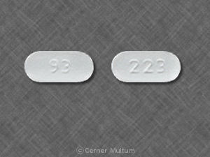 Pill 93 223 White Capsule/Oblong is Sumatriptan Succinate