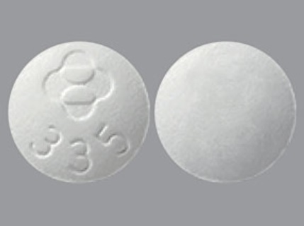 Pill Logo (Merck) 335 White Round is Belsomra