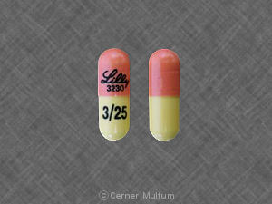 Symbyax 25 mg / 3 mg Lilly 3230 3/25