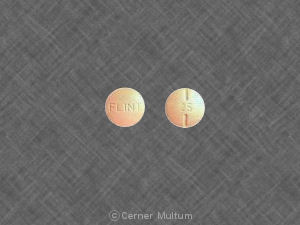 Pill FLINT 25 Orange Round is Levothyroxine Sodium