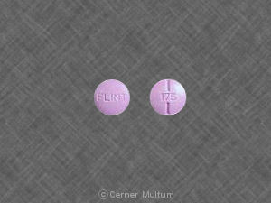 Pill FLINT 175 Purple Round is Synthroid