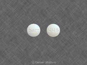 Pill barr 446 White Round is Tamoxifen Citrate