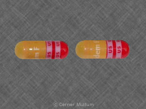 Pill Tandem F US US US US Brown & Red Capsule/Oblong is Tandem F