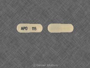 Terazosin hydrochloride 1 mg APO 115