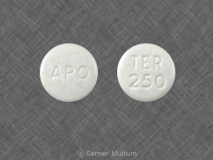 Pill Imprint APO TER 250 (Terbinafine Hydrochloride 250 mg)