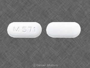 Pill M 571 White Elliptical/Oval is Terbinafine Hydrochloride