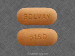 Pill SOLVAY 5150 Red Elliptical/Oval is Teveten HCT
