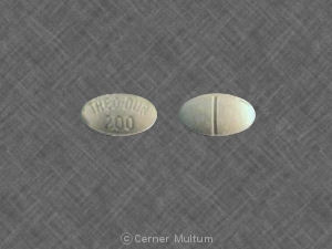 Pill THEO-DUR 200 White Oval is Theo-Dur