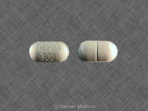 Pill THEO-DUR 300 White Oval is Theo-Dur