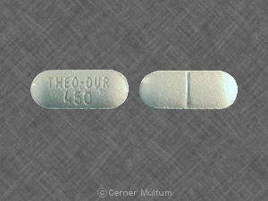 Pill THEO-DUR 450 White Oval is Theo-Dur