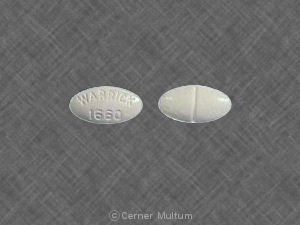 Pill WARRICK 1660 White Elliptical/Oval is Theophylline Extended-Release
