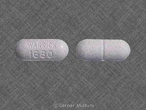 Pill WARRICK 1680 White Capsule-shape is Theophylline Extended-Release