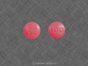 Thioridazine hydrochloride 100 mg GG 34 100